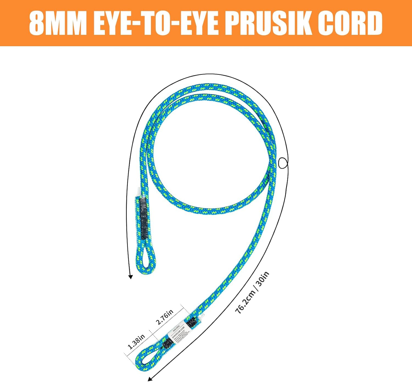Cordón Prusik 8mm para escalada arborista rescate