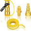 Kit adaptador propano 1/4 pulg a 3/8 pulg con conexión rápida