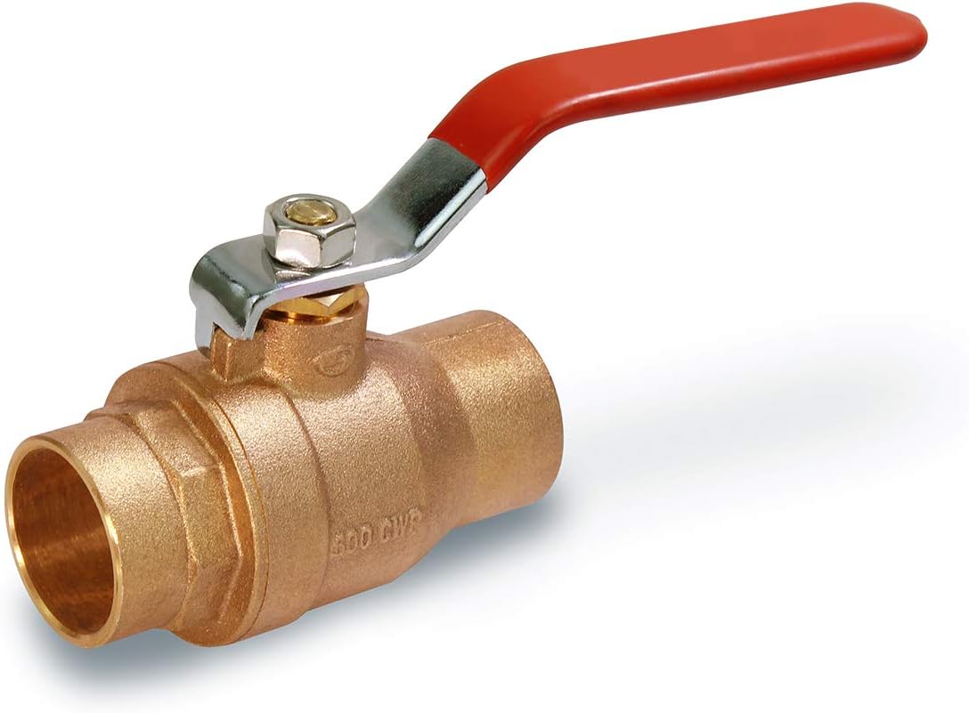 Válvula bola gas latón 1-1/2pulg conexiones sudor