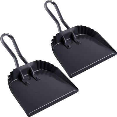 2 Recogedores Acero Inox 12pulg para Hogar Garaje