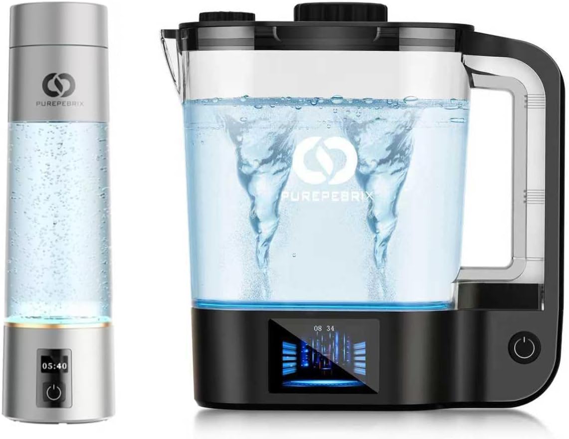 Botella agua hidrógeno set 2