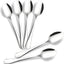 Set 6 cucharas acero inox 4.7pulg para café té postre