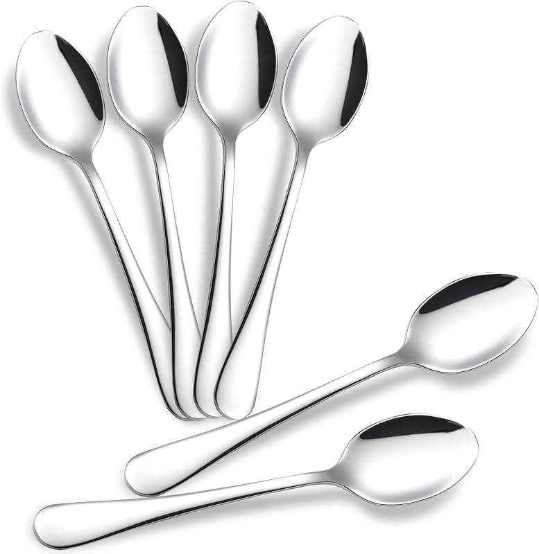 Set 6 cucharas acero inox 4.7pulg para café té postre