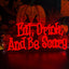 Letrero neón led texto inglés decoración sala terror