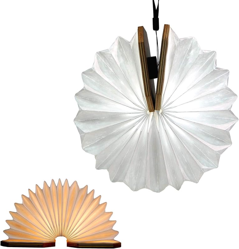 Linterna plegable LED colgante luz libro órgano recargable USB