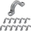 Correas tubería PVC 1/2pulg 2 agujeros plástico paquete 12