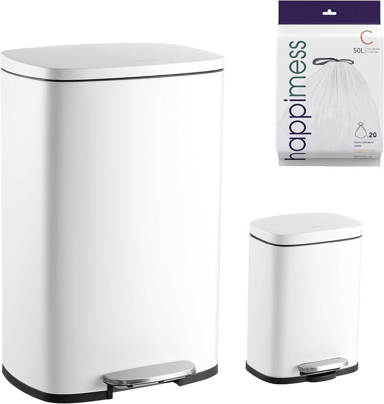 Bote basura rectangular con tapa suave 13gal