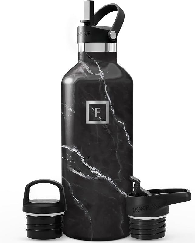 Botella agua deporte acero inox doble pared 32oz negro