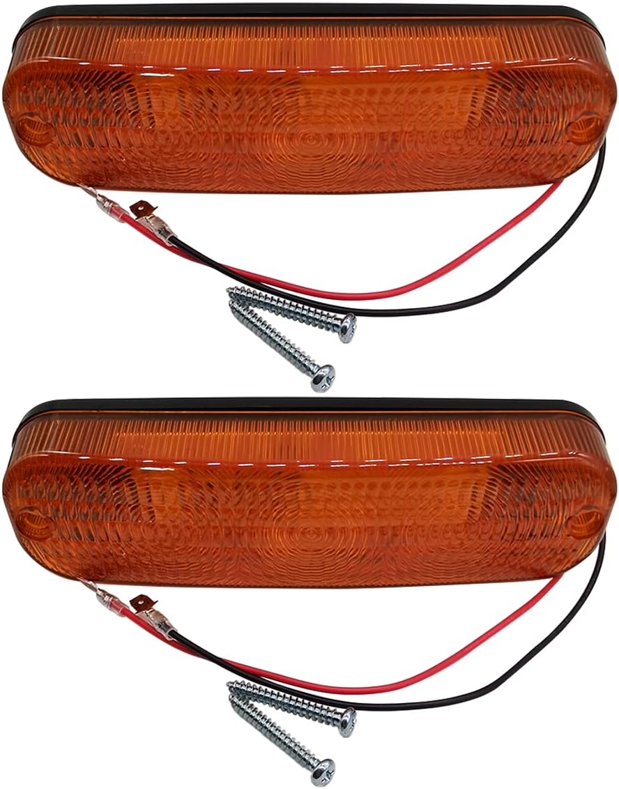 Luz advertencia LED amarilla 12V reemplazo tractor JD