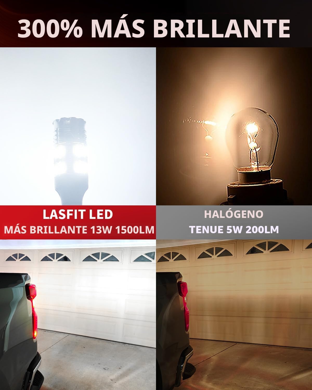 Bombilla LED 921 T15 luz marcha atrás canbus sin errores