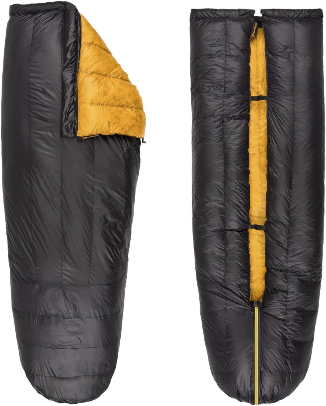 Saco dormir mummy ultraligero 850 fill gris/dorado