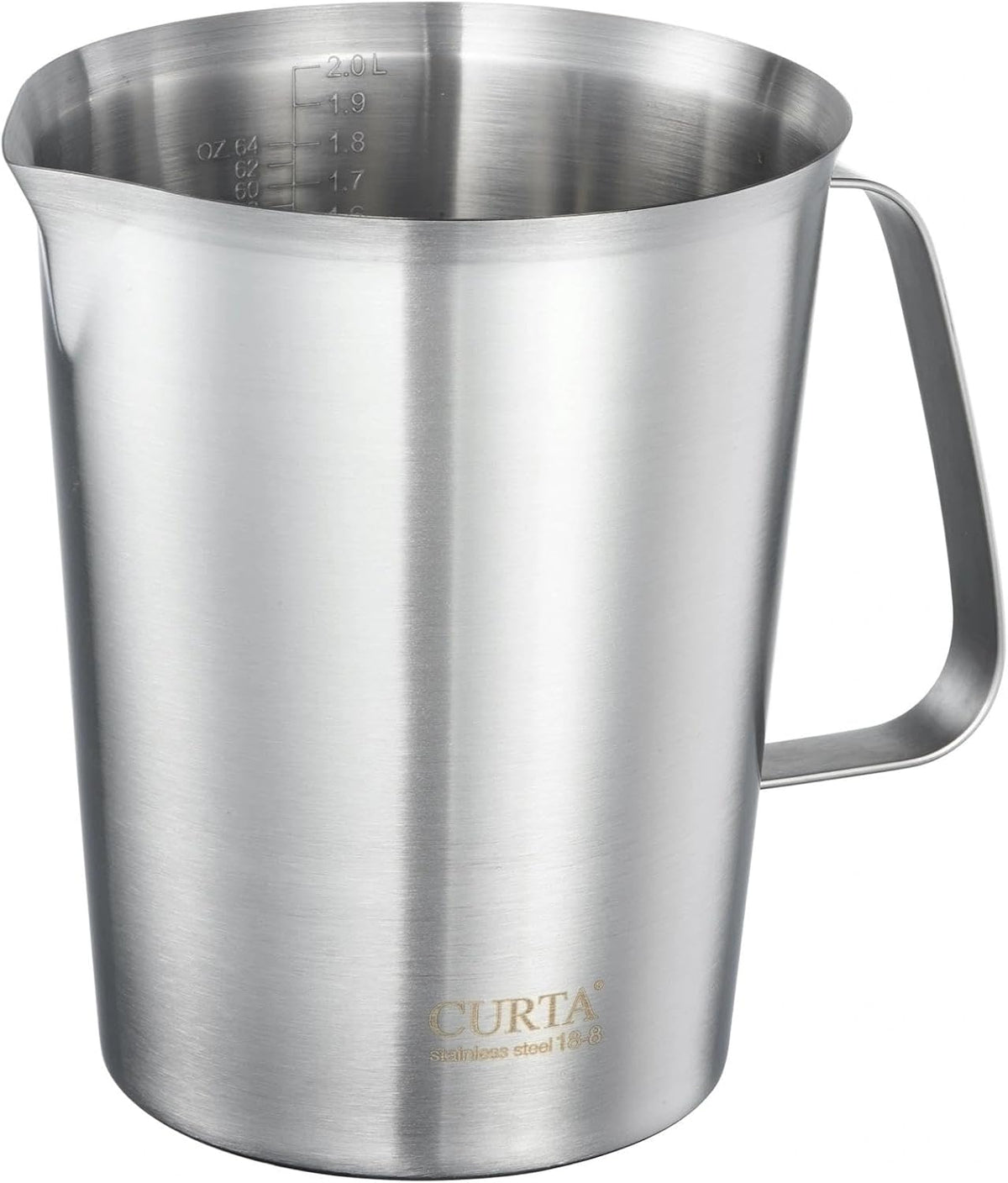 Taza medición acero inox 64oz 2L 8 tazas resistente