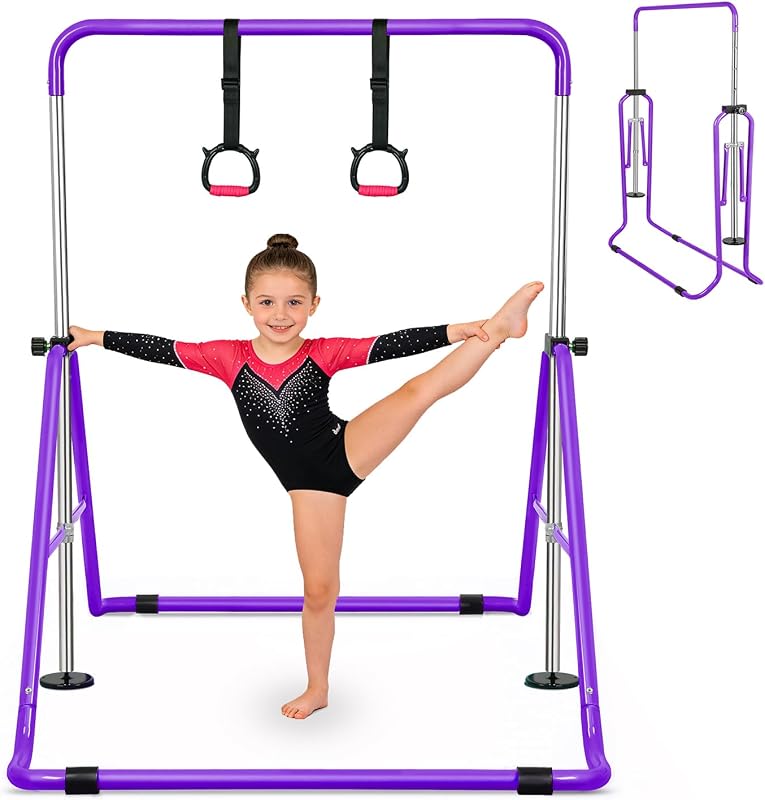 Barra gimnasia plegable para niños ajustable expandible