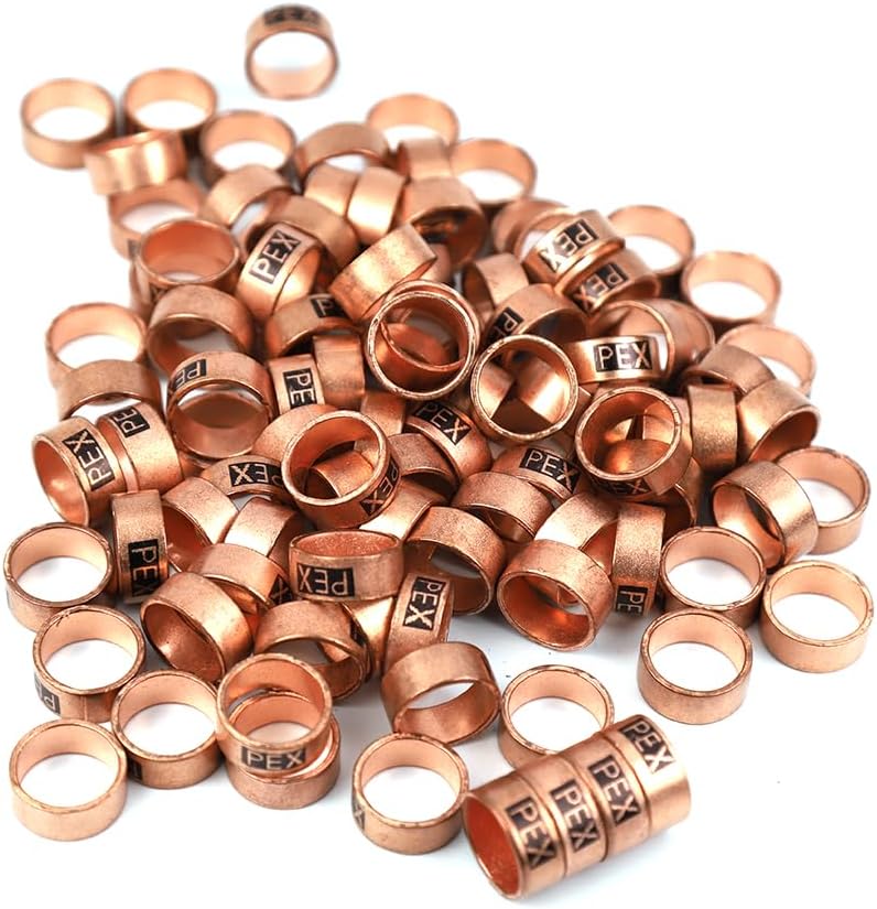 200 Anillos Crimpado PEX Cobre 1/2"