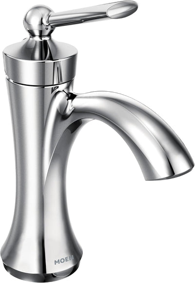 Grifo baño cromado arco alto montaje drenaje 4500