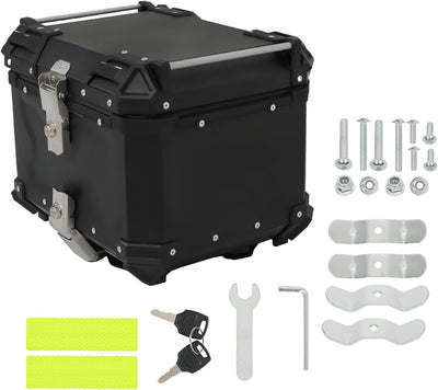 Caja trasera motocicleta aluminio 45l color negro