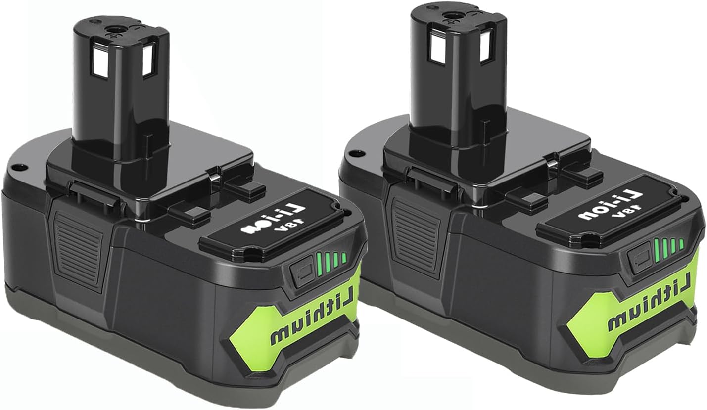 2 Baterías 18V 6.0Ah Ryobi One con Protección