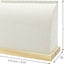 Soporte collar madera terciopelo beige para tienda