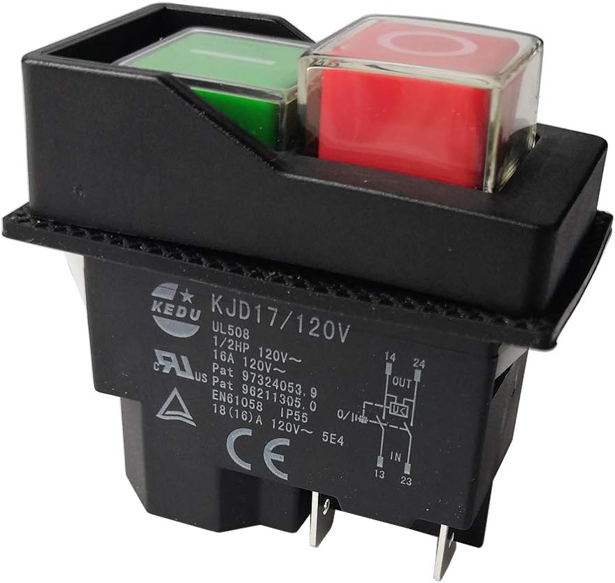 Interruptores pulsadores 120v-220v 4pin KEDU