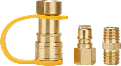 Kit adaptador conector rápido gas LP 3/8pulg parrilla