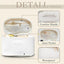Bolsa maquillaje viaje mujer piel sintética set 2 impermeable
