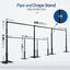 Soporte fondo tubo ajustable 8.9x30ft base metal para fiestas boda