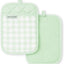 Set 2 Soportes Ollas Cuadros Pistacho 7x10