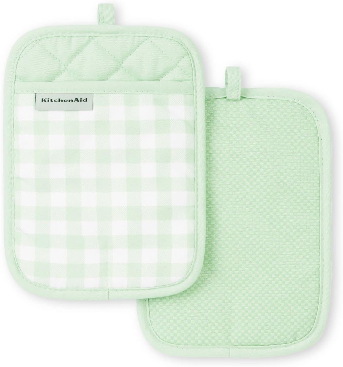 Set 2 Soportes Ollas Cuadros Pistacho 7x10