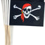 Bandera Jolly Roger con poste madera 12 pzas