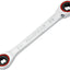 Llave E-Star doble extremo caja trinquete E14/E18 plata