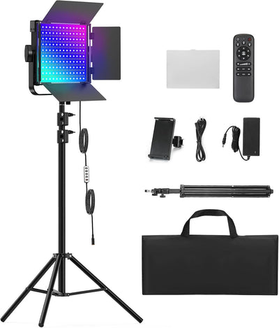 Kit Luces RGB LED 50W 2300k~8500k para Foto y Video