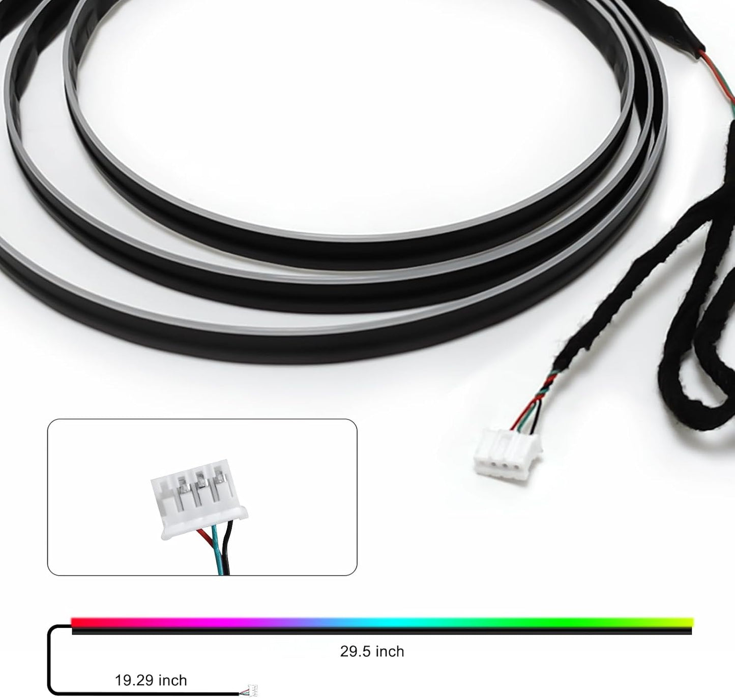 Tira luces LED acrílica Dreamcolor 29.5" para auto