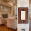 Placa pared cobre martillado para interruptor solo
