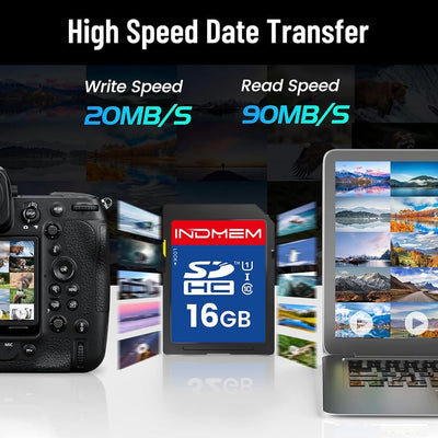 2 Tarjetas SDHC UHS-I 16GB Clase 10 Full HD