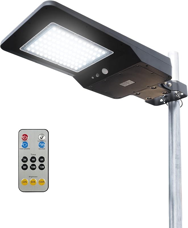Lámpara solar LED sensor movimiento jardín
