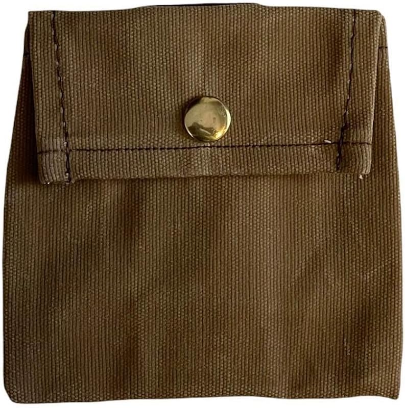 Bolsa brújula lona encerada impermeable Bushcraft con broche