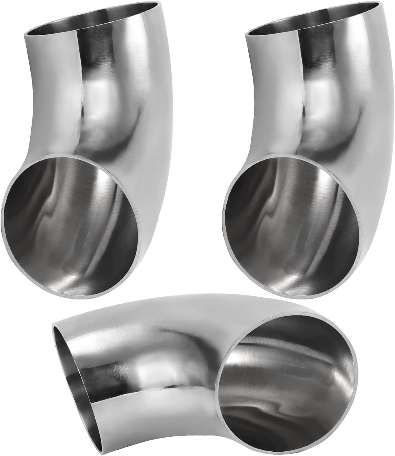 6 Codos Tubo Escape 3" Acero Inox 304 90grados
