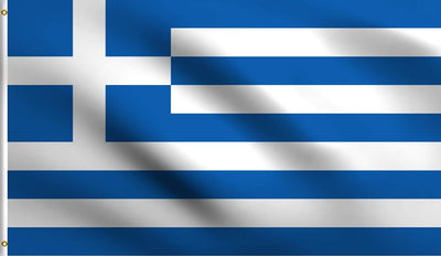 Bandera griega 2x3ft 100% poliéster resistente UV