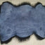 Alfombra lana auténtica oveja tibetana 3.5x2ft negro