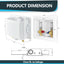 Caja drenaje lavadora 1/2x3/4 pulg acero inox