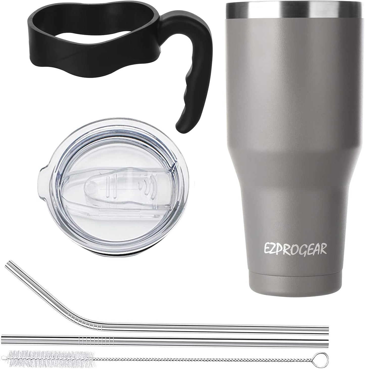 Vaso térmico acero inox doble pared con popote