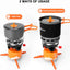 olla intercambio calor para acampar 7en1 kit cocina