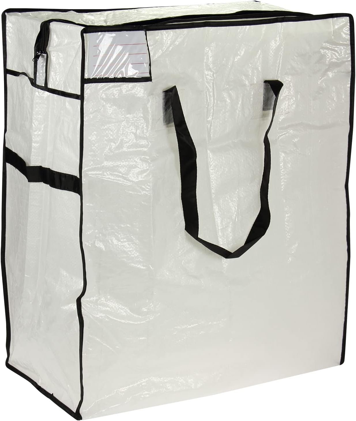 Bolsa almacenamiento polietileno transparente ribete negro