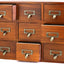 Organiz. cajones madera estilo boticario 9 cajones