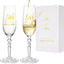 Set 2 copas champán cristal estilo clásico 50 aniversario