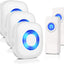 Timbre inalámbrico 3 receptores 2 botones 58 tonos 1300 ft