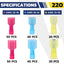 Kit 220 Pzas Conectores Crimpado Cable Eléctrico Vehículo