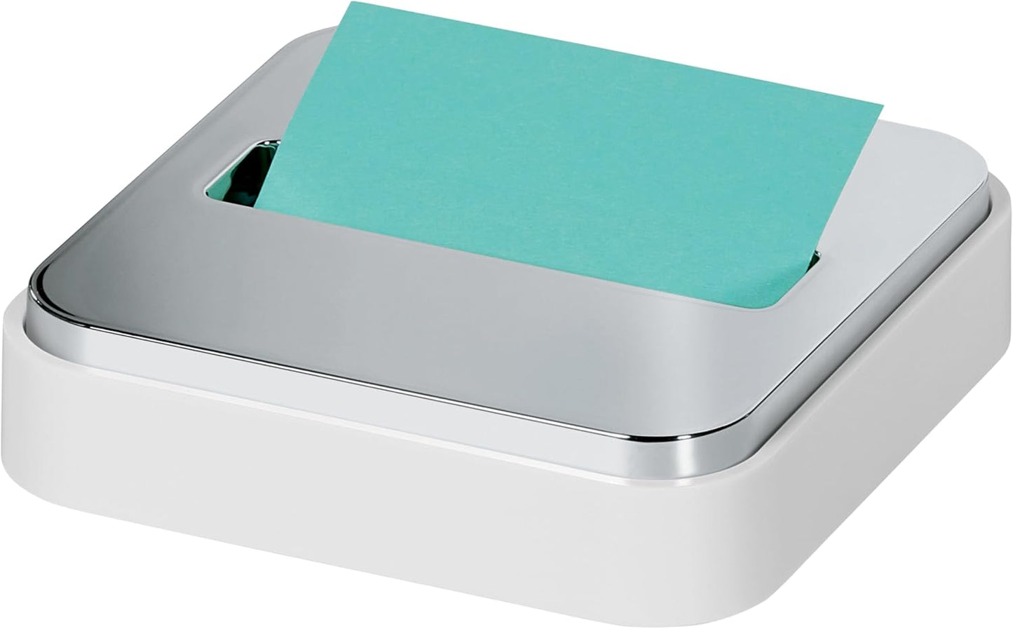 Dispensador notas Post-it 3x3" base blanca acero