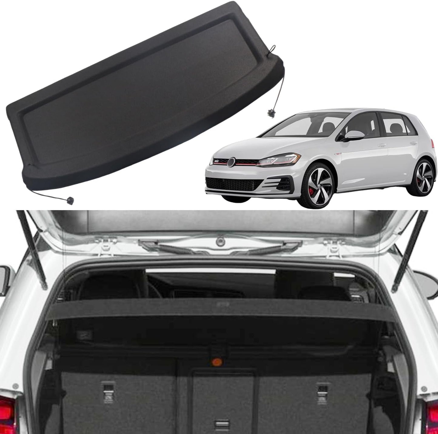 Cubierta maletero VW Golf 7 GTI 15-19 color negro