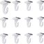 24 Ganchos Techo Blancos con Barra T para Plantas
